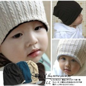 MJ double-edged hooded hat can be worn on both sides ... ^ 4 # 4-color double knit hood warm hat / autumn and winter hat / children hat / shape hat / banquet modeling accessories