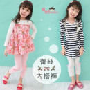 【四季好搭新款童装棉质内搭裤系列】气质蕾丝蝴蝶结棉质内搭裤/秋冬长裤/春夏内搭裤 ☆粉/白两色☆ 100~140