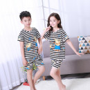 [Best summer package brother and sister installed] children summer wear the most practical set, one day for several sets of summer this year, modal cool sense of short-sleeved cotton suit / shorts leisure package 100-150