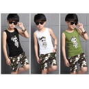 【Good spring and summer new temperament prince suit to La】 summer high-quality cotton and linen suit comfortable breathable short-sleeved shirt +5 points shorts ultra-stylish, spring and summer suit / leisure suits / children's clothing ☆ 110-160 ☆
