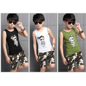 【Good spring and summer new temperament prince suit to La】 summer high-quality cotton and linen suit comfortable breathable short-sleeved shirt +5 points shorts ultra-stylish, spring and summer suit / leisure suits / children's clothing ☆ 110-160 ☆